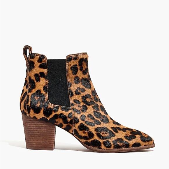 madewell | The Regan Boot in Leopard Calf Hair - Picture 2 of 8